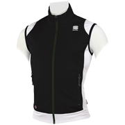 разминочная жилетка SPORTFUL SQUADRA WS VEST чёрная с белым