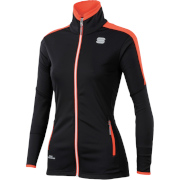 Vrouwen jas Sportful Squadra WS W Jacket zwart-coral