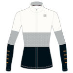 трикотажная кофта Sportful Squadra W Jersey белая с чёрным