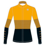 Tricotée chaud femme Sportful Squadra W Jersey jaune / noir