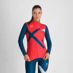 Women Sportful Squadra W Jersey 2025 hibiscus / teal blue