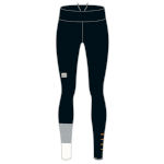 Тёплое женское трико Sportful Squadra W Tights чёрное с белым