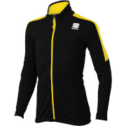 Warm-up jas Sportful Team Jacket Junior zwart-geel