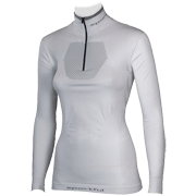 Sportful 2nd Skin Thermic 250 Långärmad Hög krage T-SHIRT med Zip (Lady) vit