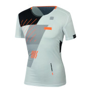 Mäns t-tröja Sportful Training Jersey vit-svart-orange