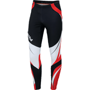 низ комбинезона Sportful Worldloppet 3 Race Tight чёрно-красно-белые