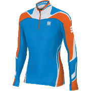 верх комбинезона Sportful Worldloppet 4 Race Top синий с оранжевым