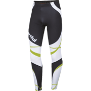 низ комбинезона Sportful Worldloppet 2 Race Tight чёрно-лимонно-белые