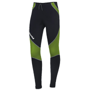 низ комбинезона Sportful Worldloppet Race Tight чёрный с кислотно-зеленым