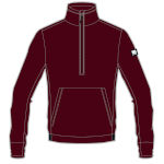 Heren warme pullover Sportful Xplore Fleece rode wijn