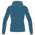 Damen warme Skijacke Sportful Xplore Thermal W blaues Meer