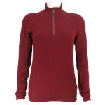 Women\'s warm sweater Sportful Xplore W Fleece red wine