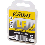 Fluor glide wax Vauhti LF Race yellow +5°…-3°C (41°…27 °F), 45g Fluor glide wax Vauhti LF Race yellow +5°…-3°C (41°…27 °F), 45g