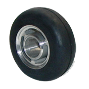 Rullskidor gummihjul Ø80x30mm